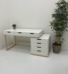 Большой Стол из фанеры березы+массив березы