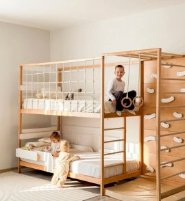 Двухъярусная спортивно-игровая кровать 